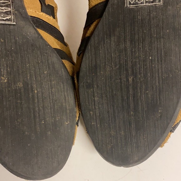 Free People Suede Elasticized Open Toed Sandal Shoes Size 36 - Picture 14 of 15